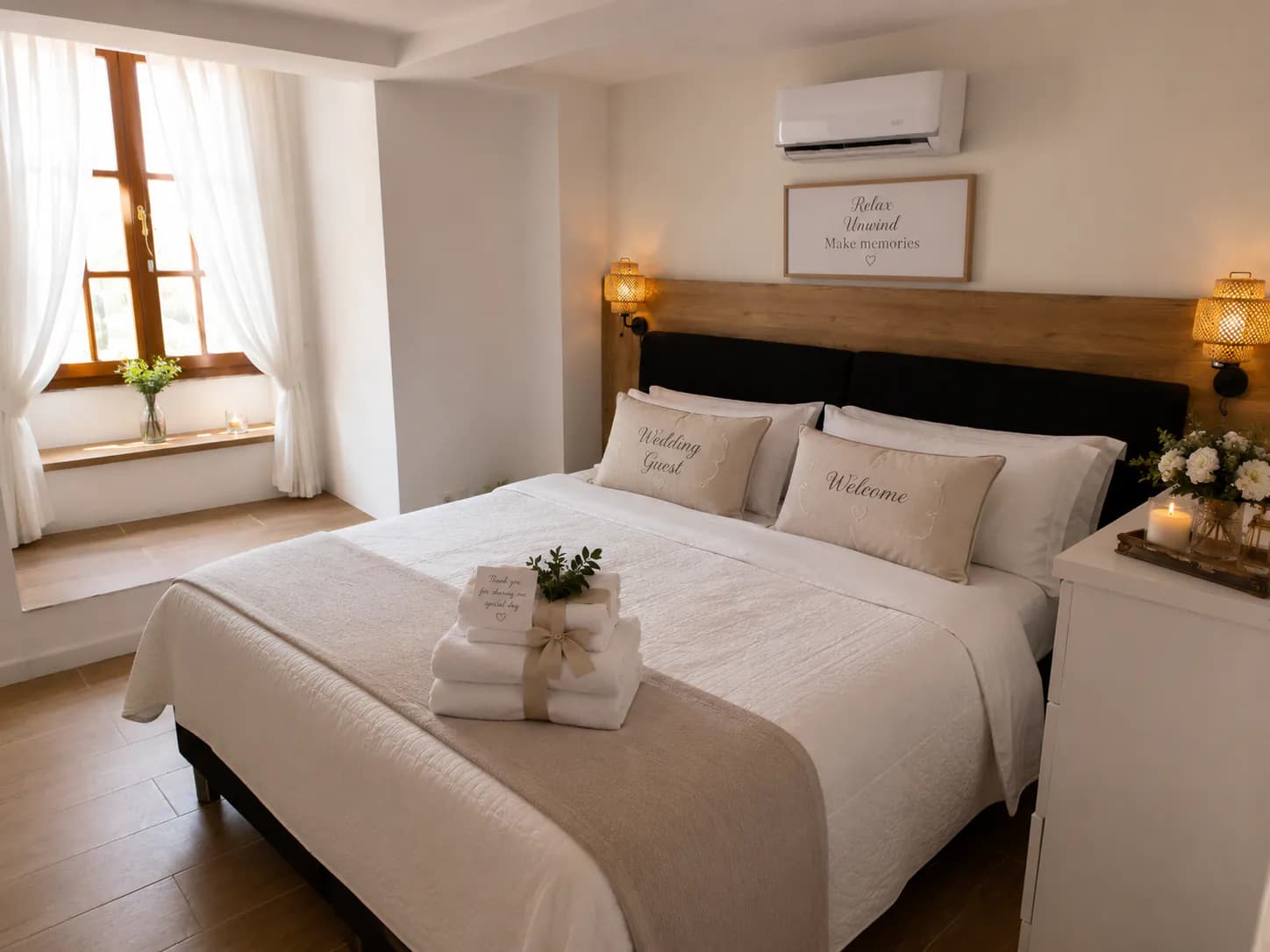 Private bedroom for group stays at Dragonfly