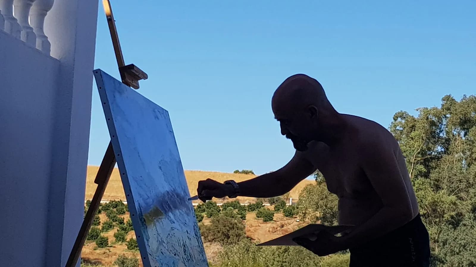 Painting inspired by the Andalusian landscape at Dragonfly